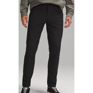 NWOT LULULEMON ABC Slim-Fit 5 Pocket Pant Warpstreme black Sz 34, $128 A16